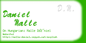 daniel malle business card